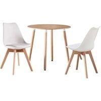 Round Dining Set | Halo Round Table & Lorenzo Jamie Tulip Chair | Set of 2