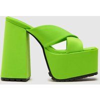 Shellys London Shellys Hex Heeled High Heels in Lime