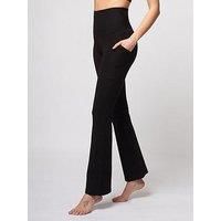 Extra Strong Compression Tummy Control Bootcut With Pockets Short Leg Black