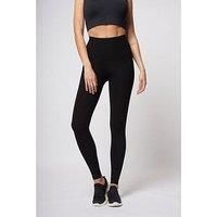 Tlc Sport Performance Tummy Control Lightweight Strong Compression Legging - Black