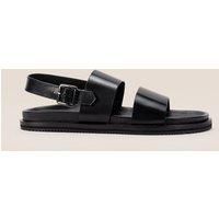 Antonio Brown Leather Sandals