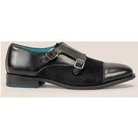Oscar Leather Velvet Monk Strap