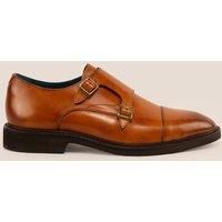 Garson Leather Monk Strap Shoes