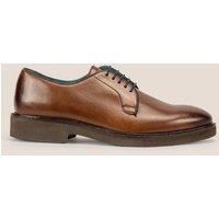Oswin Hyde Men's Darren Leather Derby in Dark Brown | Size: 9