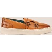 Oswin Hyde Men's Owen Monk Loafer Trainers in Tan | Size: 12