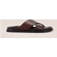 Nyle Brown Leather Sandals