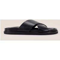 Nyle Brown Leather Sandals
