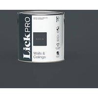 LickPro Eggshell Black 04 Emulsion Paint 2.5Ltr (767JY)