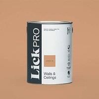 LickPro Matt Orange 03 Emulsion Paint 5Ltr (346JX)