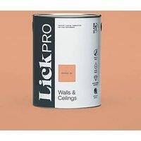 LickPro Matt Orange 05 Emulsion Paint 5Ltr (497JX)