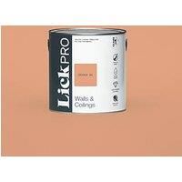 LickPro Eggshell Orange 05 Emulsion Paint 2.5Ltr (493JX)