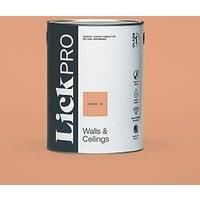 LickPro Eggshell Orange 05 Emulsion Paint 5Ltr (938JX)