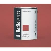 LickPro Eggshell Red 05 Emulsion Paint 5Ltr (887JY)