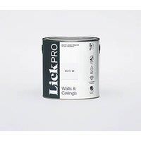 LickPro Matt White 09 Emulsion Paint 2.5Ltr (817JY)