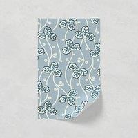 Lick Blue & White Clover 03 Textured Wallpaper Sample
