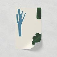 Lick White, Blue & Green Trees 01 Textured Wallpaper Sample