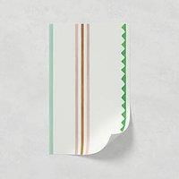 LickPro Green Zig Zag 01 Wallpaper Sample 0.18m x 0.29m (356VX)