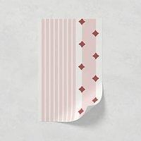 Lick Pink, Red & White Diamond 01 Textured Wallpaper Sample