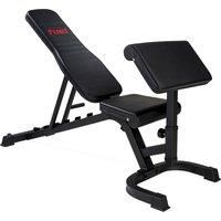 Fuel Fitness FID Weight Bench with Preacher Curl and Leg Developer