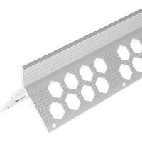 MetBead PVC Plaster Angle Beads 2.5m | Multiple Thickness | Pack of 50 and 34