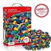 1000 Pcs Assorted Construction Building Blocks Bricks Set Kids Toy Christmas