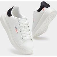 Finily Women's Monique Casual Lace-up Trainer in White | Size: 3