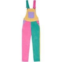 Adult Bright Patchwork Corduroy Dungarees XS (6-8)