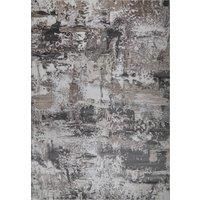 London Rug Company Jennifer Luxury Abstract Short Pile Rug in Grey | Size: 240 cm x 340 cm
