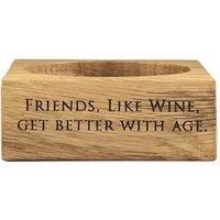 Oak Wine Bottle Coaster - Wine
