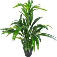 Leaf Design UK Realistic Artificial Foliage Plant with Pot, Bamboo Copper Planter, 65cm