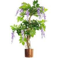 Artificial Flower Tree Blossom Bushes Home Decor Realistic Display Home Office