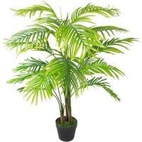 Leaf Large Artificial Palm Tree, Areca Gold, 130cm