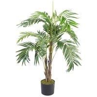 Leaf Large Artificial Palm Tree, Natural Gold, 120cm