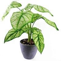 Leaf Design UK Realistic Large Artificial Foliage Plant with Pot,40cm
