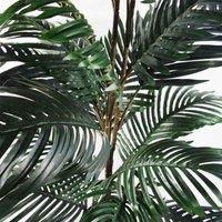 Large Artificial Palm Tree 140cm Areca Palm Extra Tall Realistic Leaves Potted