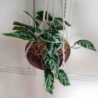 Leaf 85cm Hanging Artificial Potted Pothos Plant with Planter