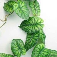 120cm Artificial Trailing Hanging Plant Realistic Alocasia Dragon Scale