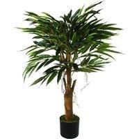 Realistic Artificial Tree Longifolia Ficus Natural Trunk