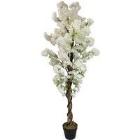 Artificial Flower Tree Blossom Bushes Home Decor Realistic Display Home Office