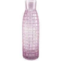 Leaf 49Cm Tall Pink Square Glass Vase