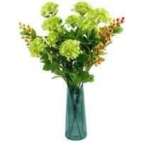 Artificial Foliage Orange Berry Spray 70cm with plastic leaves - Pack of 6
