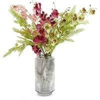 Artificial Flowers Pink Mini Orchid Stem 80cm Pack of 6