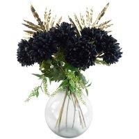 Artificial Flowers Extra Large Reflex Chrysanthemum - Black 75cm Pack of 6