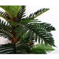 Artificial Large Palm Tree with Natural Trunk 150cm  - Realistic plant by Leaf
