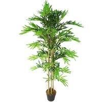 Leaf 150Cm 5Ft Artificial Bamboo Plants Trees Green