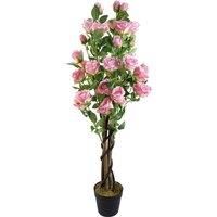 Leaf Design UK Realistic Artificial Blossom Tree, 105cm Pink Rose