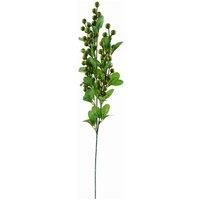 Leaf 80Cm Artificial Pink Carnation And Larkspur Glass Vase