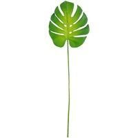 Leaf 65Cm Tropical Orchid Display With Glass Ball Vase