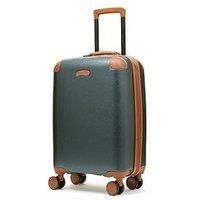 Rock Carnaby Small Carry-on Expandable Hardshell Suitcase in Emerald Green