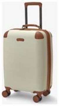 Rock Carnaby Medium Expandable Hardshell Suitcase in Cream